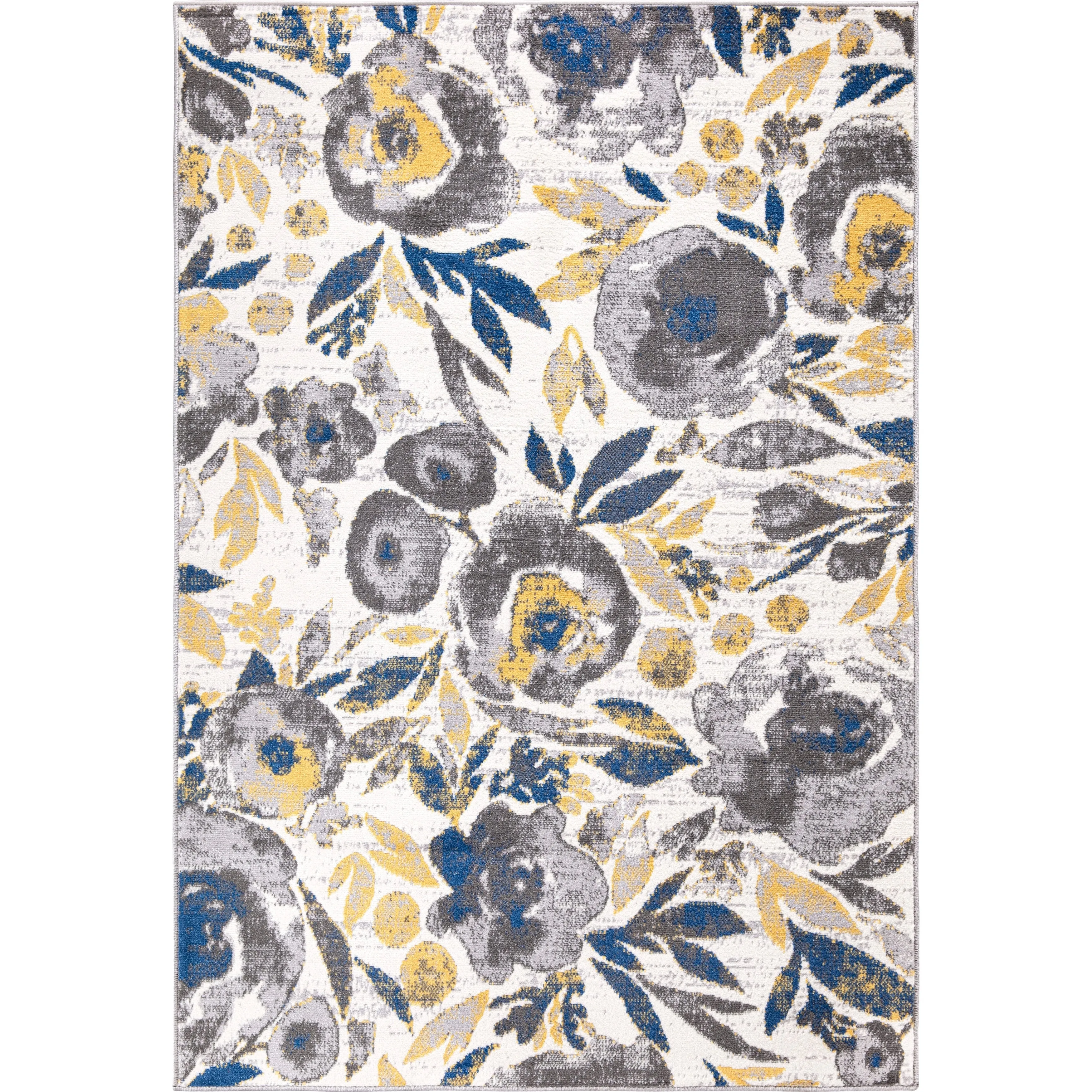 World Rug Gallery Vintage Modern Floral Area Rug