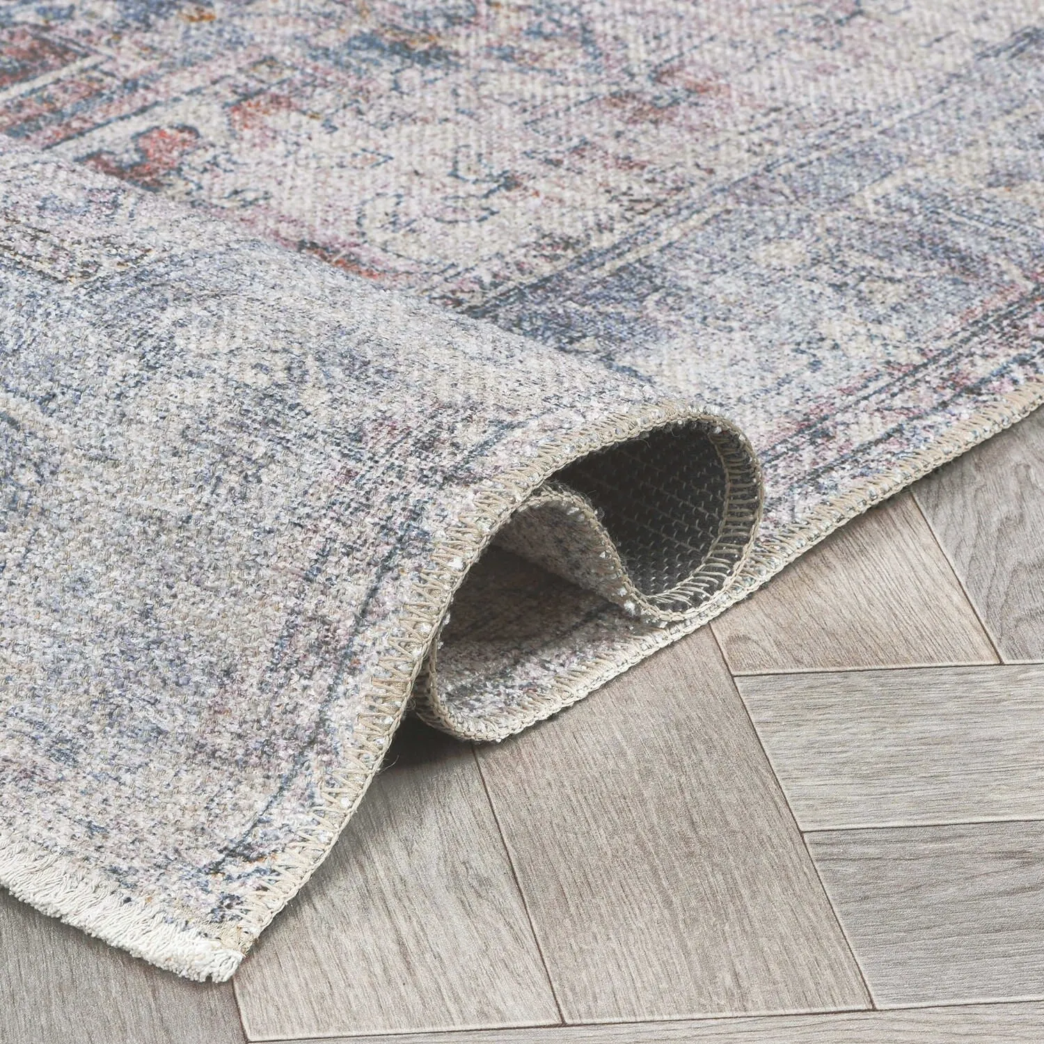 World Rug Gallery Vintage Transitional Boho Machine Washable Area Rug