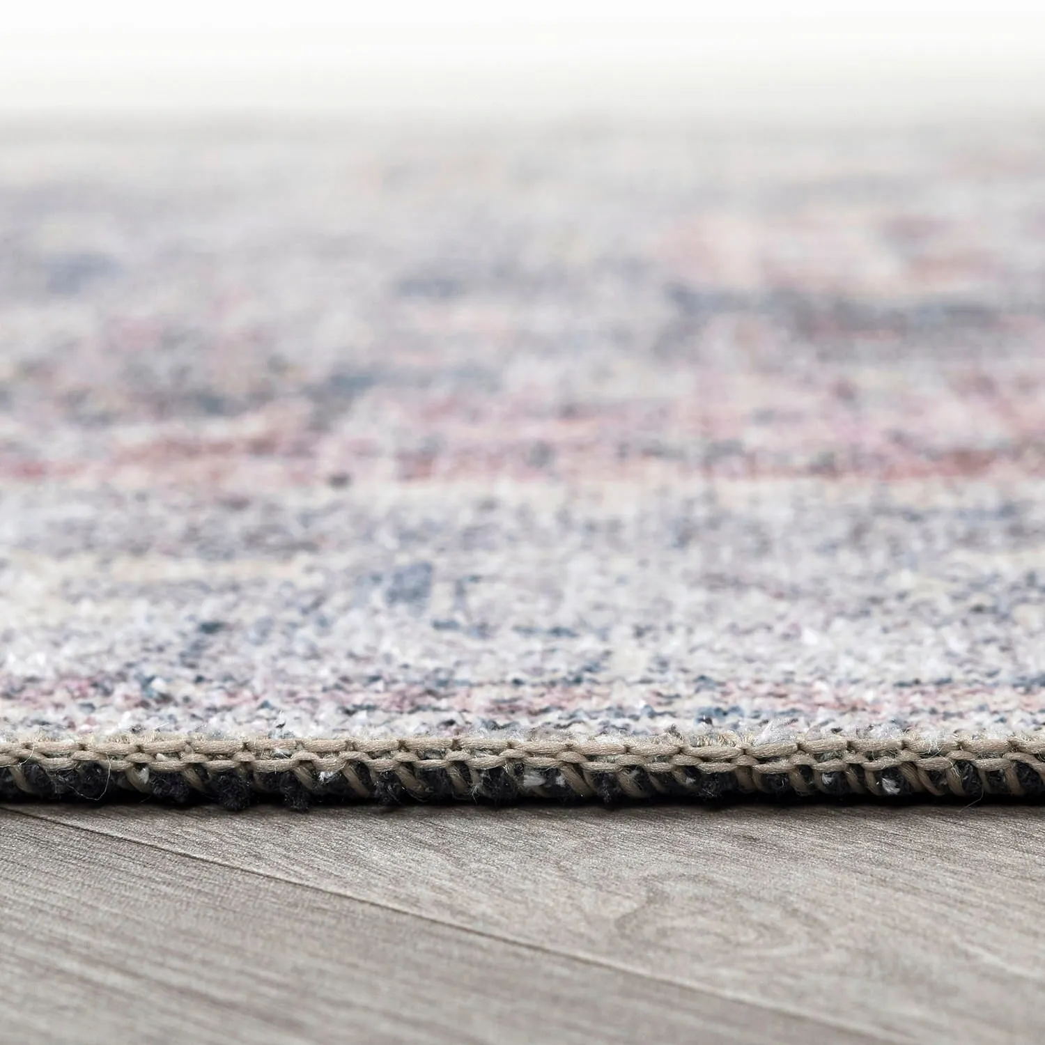 World Rug Gallery Vintage Transitional Boho Machine Washable Area Rug