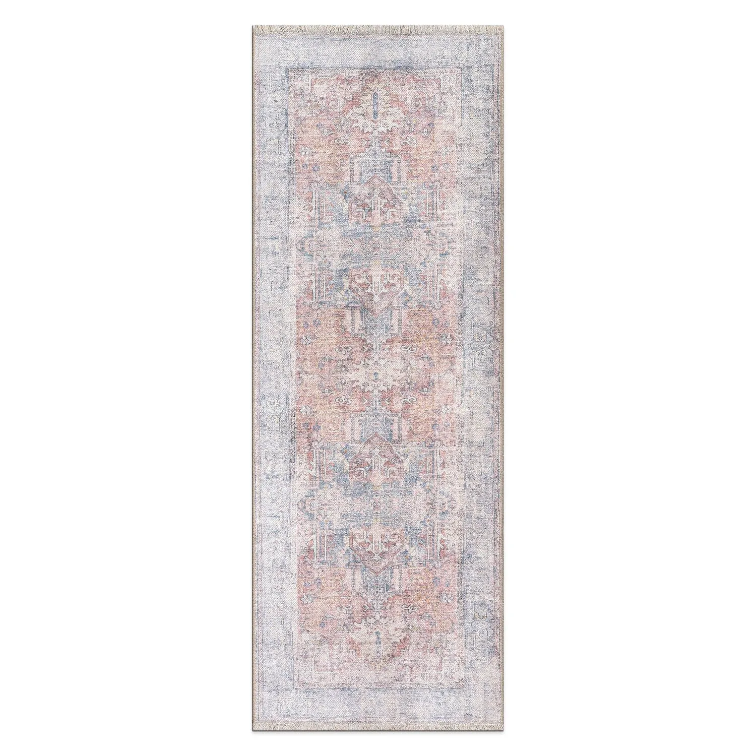 World Rug Gallery Vintage Transitional Boho Machine Washable Area Rug