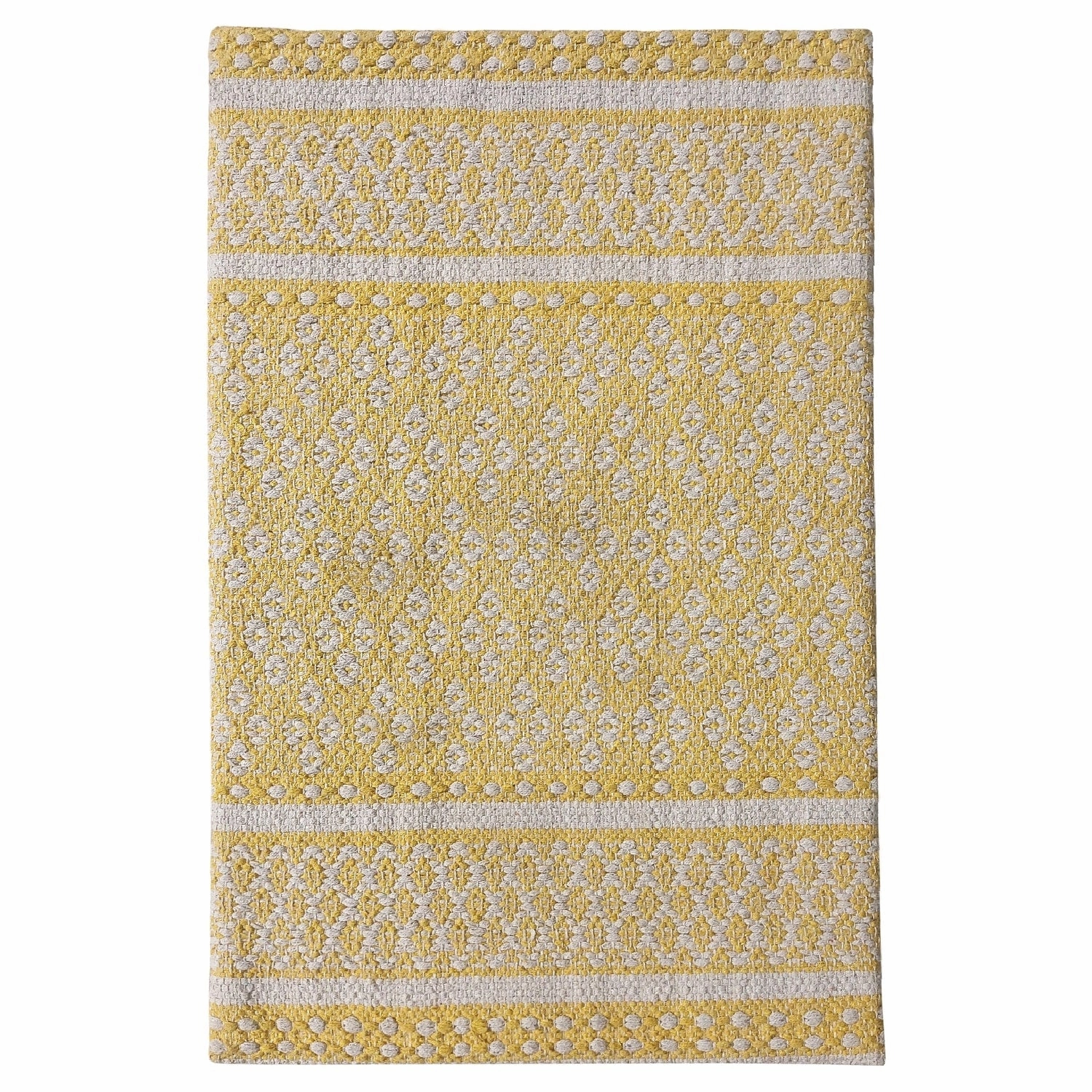 Woven Cotton Anti Fatigue Cushioned Kitchen | Doormat | Bathroom 18 x 30 Mats With Foam Backing Anti Slip - 18''x30''