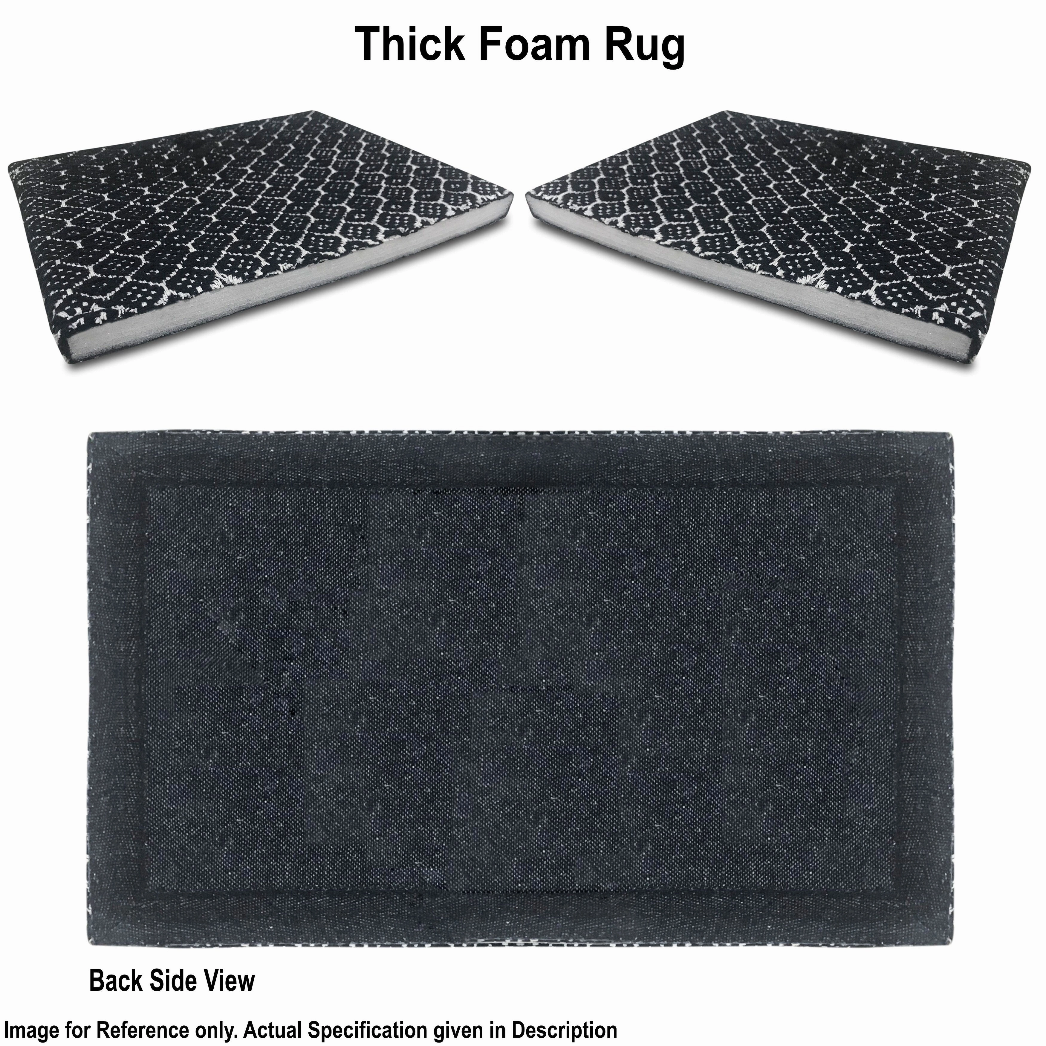 Woven Cotton Anti Fatigue Cushioned Kitchen | Doormat | Bathroom 18 x 30 Mats With Foam Backing Anti Slip - 18''x30''