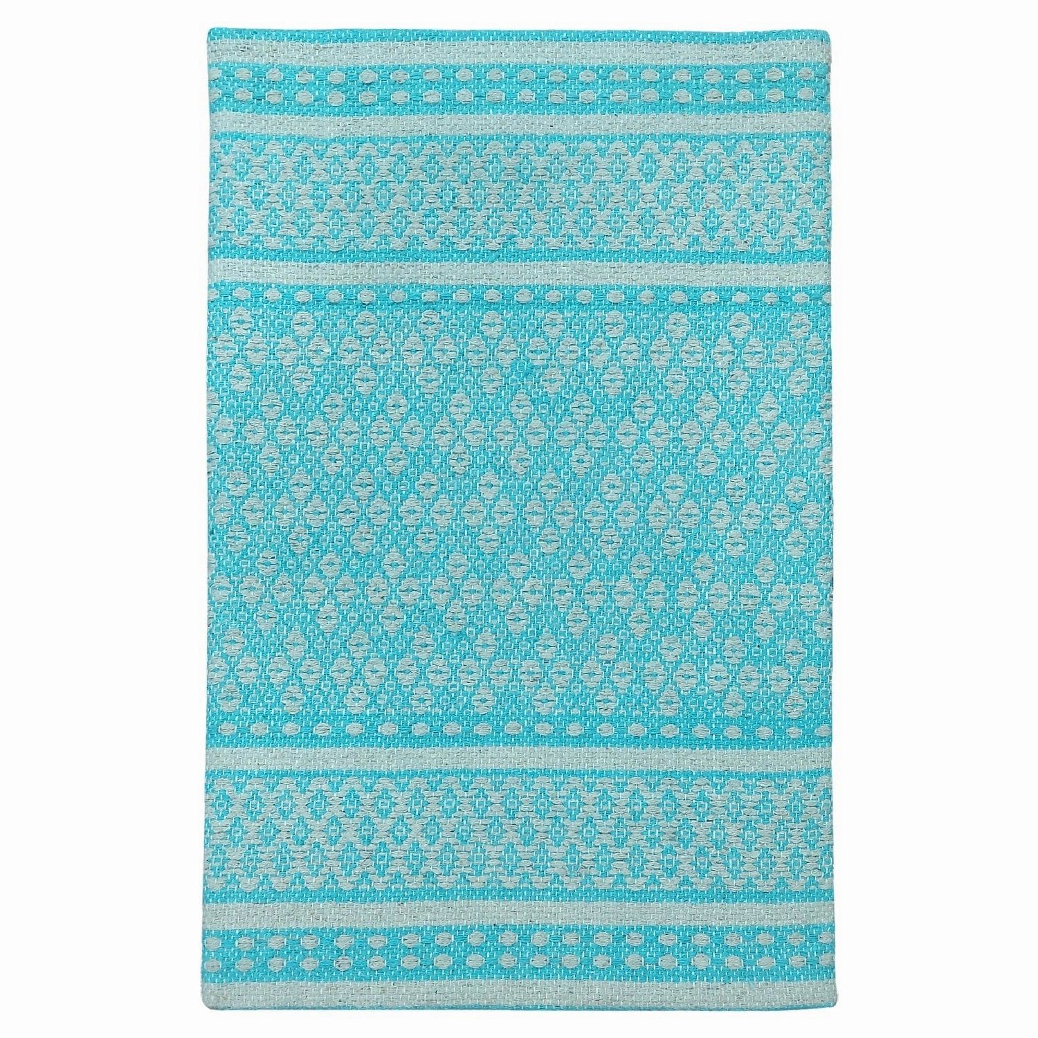 Woven Cotton Anti Fatigue Cushioned Kitchen | Doormat | Bathroom 18 x 30 Mats With Foam Backing Anti Slip - 18''x30''